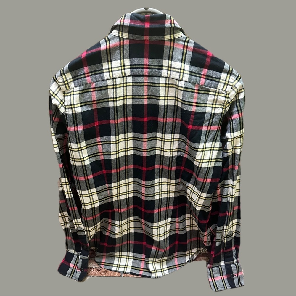Ralph Lauren Women’s  Black Plaid Shirt size 12 - Picture 2 of 10